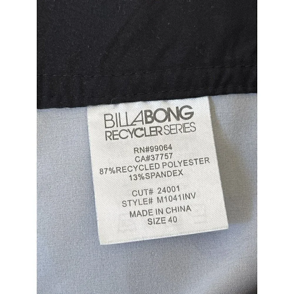 Billabong PX2 Platinum Mens Sz 40 Camo Green & Orange Boardshorts